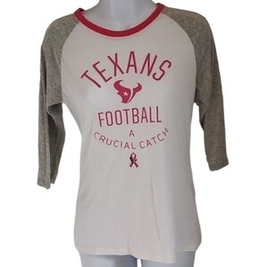 HOUSTON 𝅺Texans Breast Cancer Awareness 3/4 Sleeve Shirt